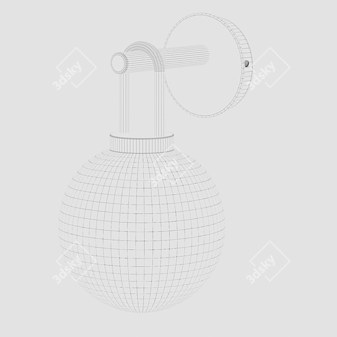 Modern Elegant Nyro Wall Lamp 3D model image 2