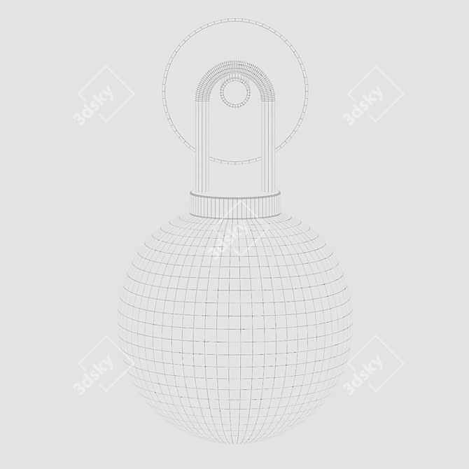 Modern Elegant Nyro Wall Lamp 3D model image 4