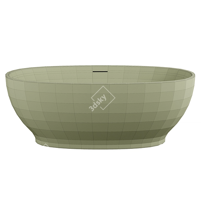 Abber AB9207MB Acrylic Bathtub 3D model image 2