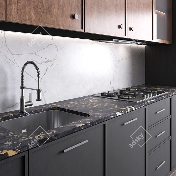 Customizable Neo Kitchen Set 3D model image 3