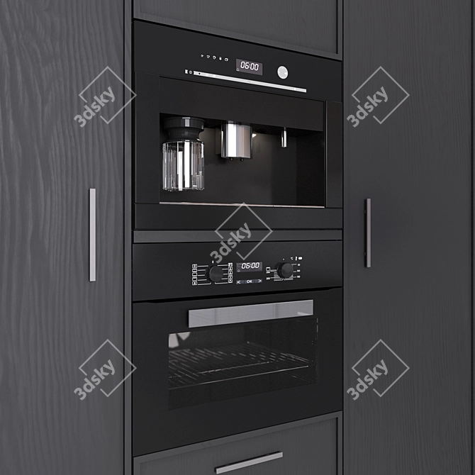 Customizable Neo Kitchen Set 3D model image 4