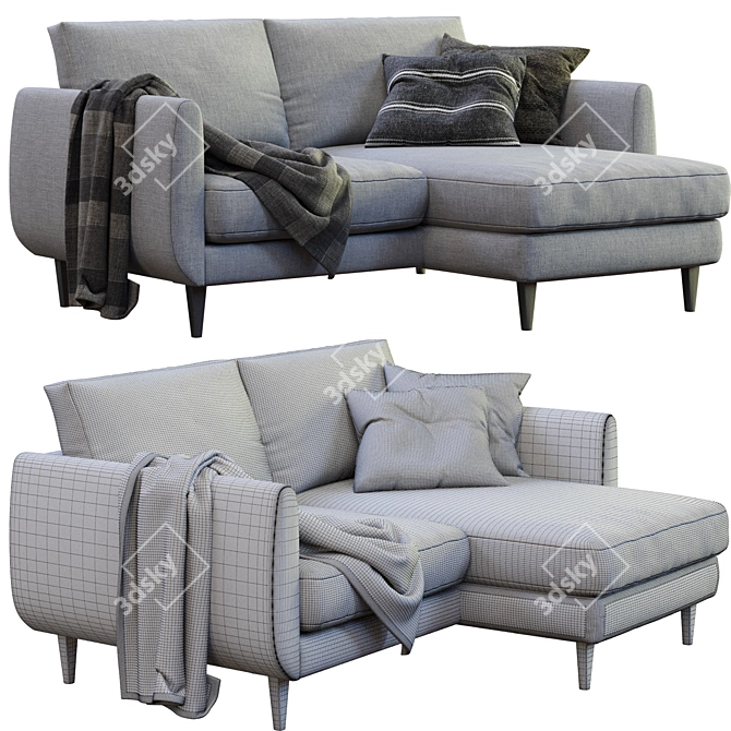 Modern Smedstorp Sofa By Ikea 3D model image 4