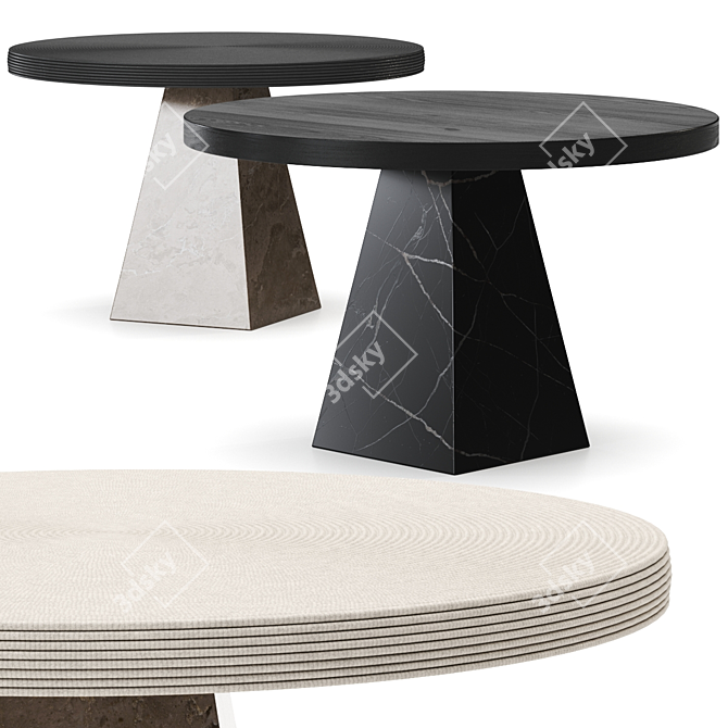 Nicole Hollis Round Dining Table 3D model image 1