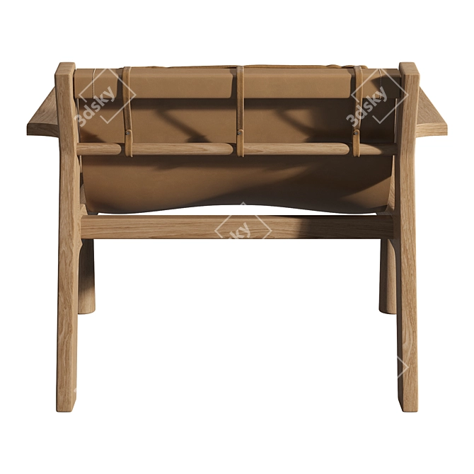 Contemporary Dune Lounge Chair 3D model image 3