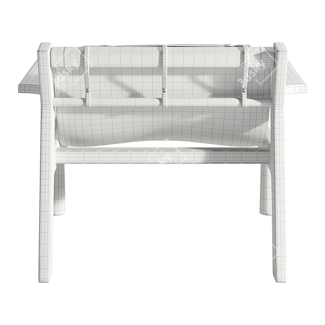 Contemporary Dune Lounge Chair 3D model image 6