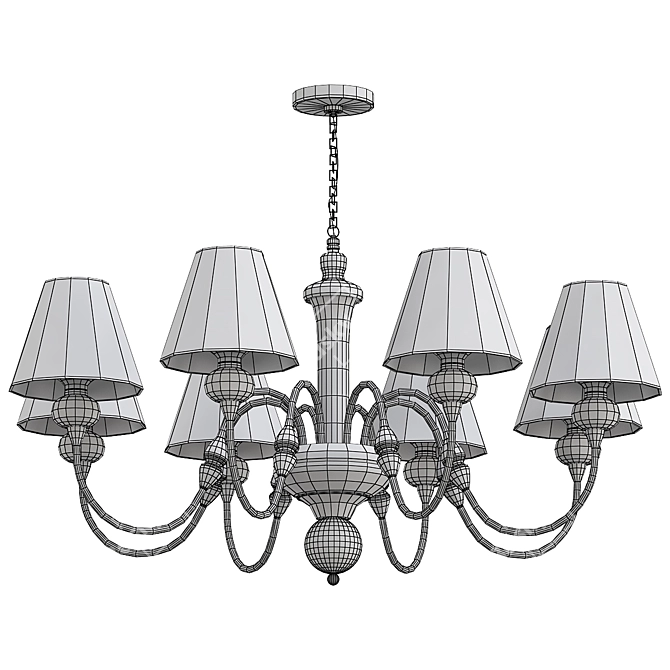 Elegant Escada Chandelier 3Ds Model 3D model image 2