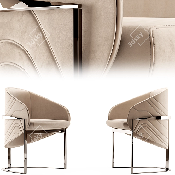 Luxury Cloud Chair, Italian Design 3D model image 2