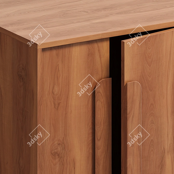 Gemini Walnut Furniture Set 3D model image 5