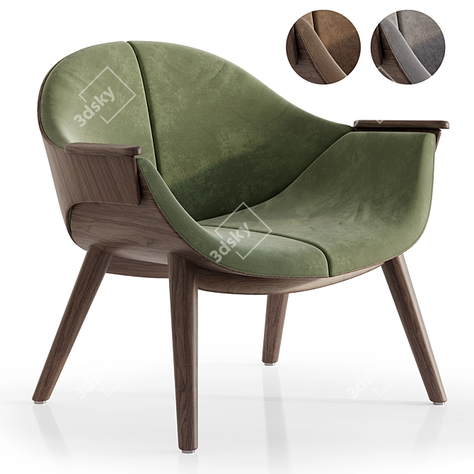 Luxury Florian Armchair 3D Models 3D model image 1