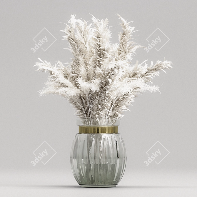 Branches & Pampas Decor Bundle 3D model image 2