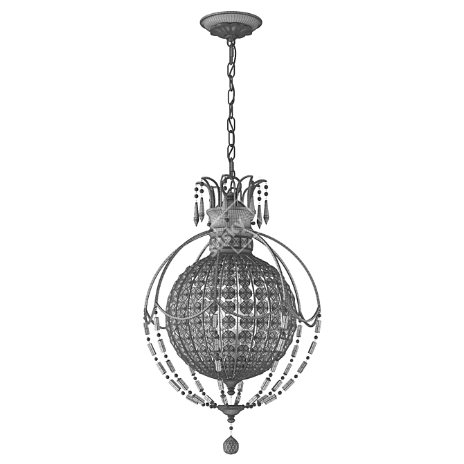 Feiss Bellini3 Chandelier Light Fixture 3D model image 2