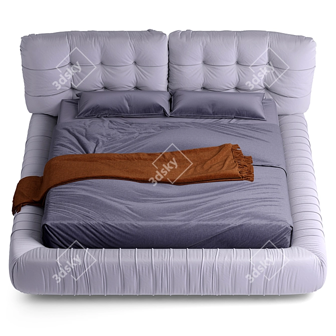 Italian Luxury Baxter Milano Bed 3D model image 4