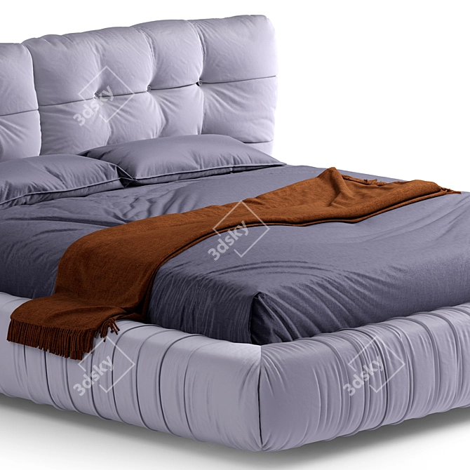 Italian Luxury Baxter Milano Bed 3D model image 5