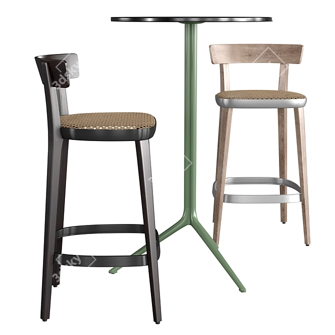 Modern Elegance Folk Elliot Tables 3D model image 2