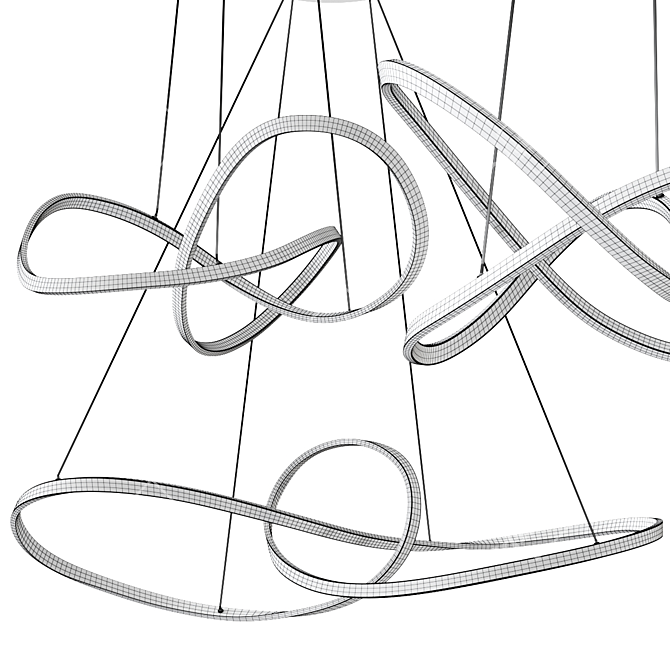 Vornado Chandelier Pendant Lamp Fixture 3D model image 2
