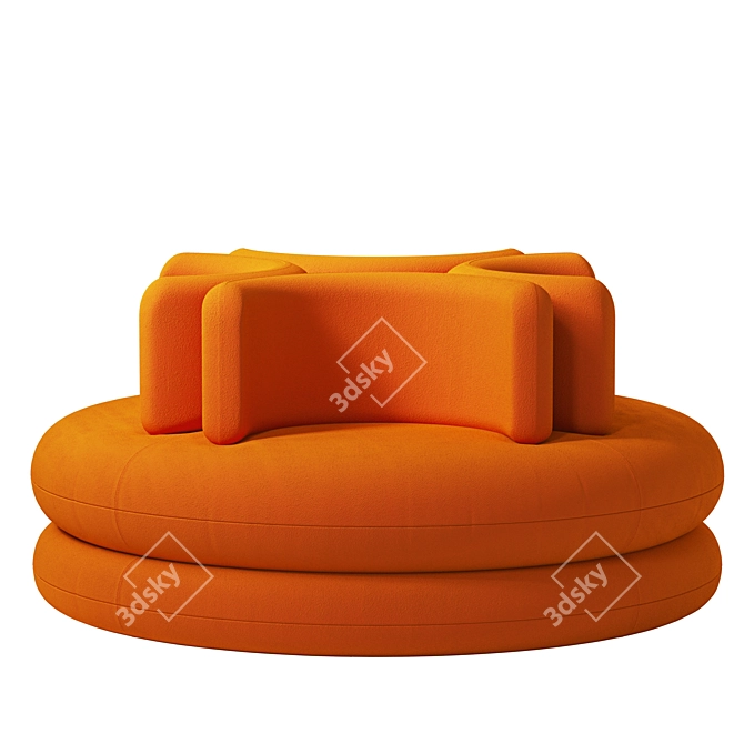 Verpan Easy Sofa: Modern Elegance 3D model image 2