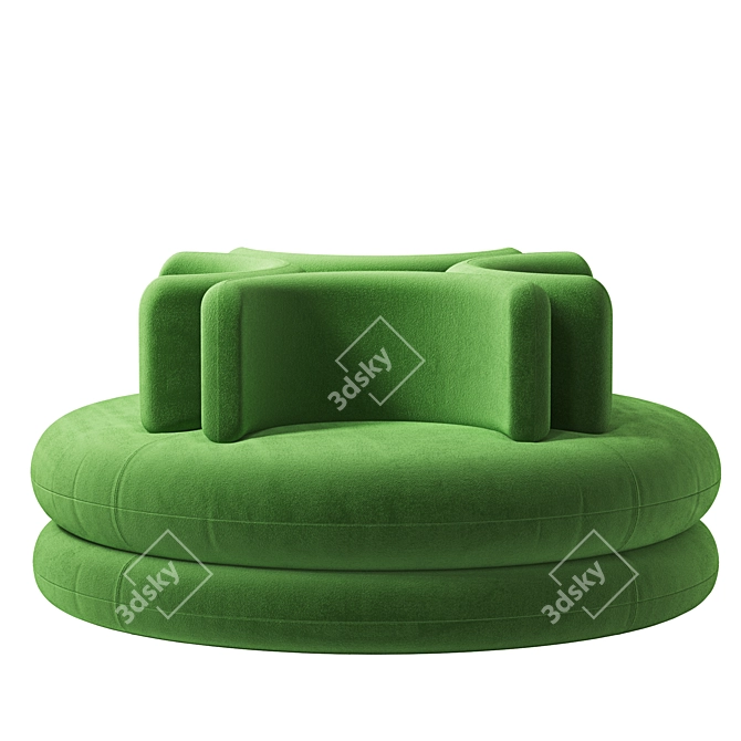 Verpan Easy Sofa: Modern Elegance 3D model image 5