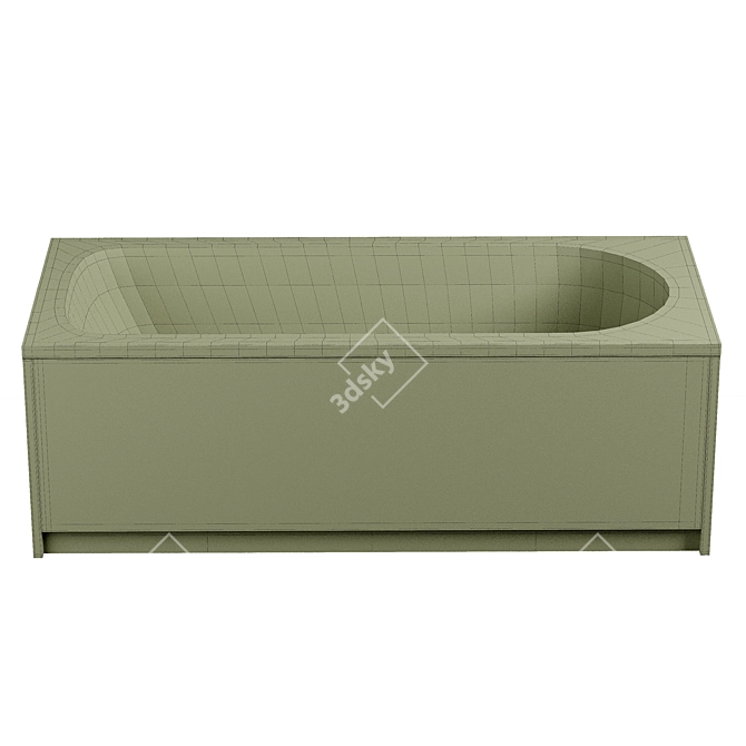 Kaldewei Eurowa 309 Steel Bath 3D model image 2