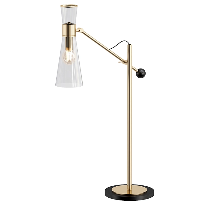 Sleek Modern Mitte Table Lamp 3D model image 1