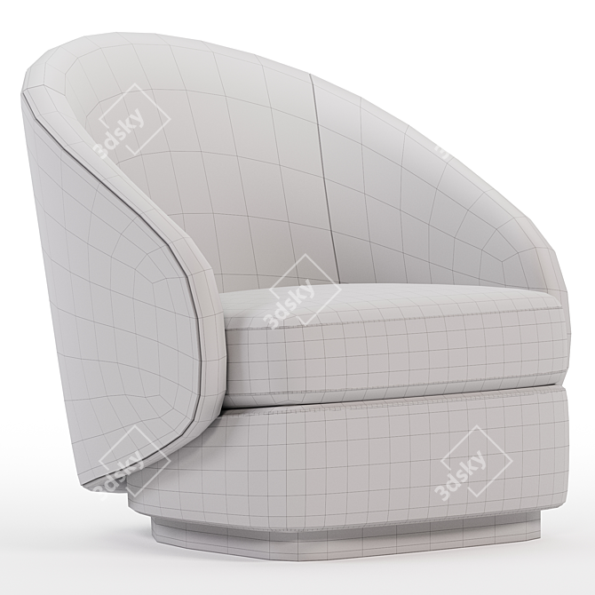 OPHELIA Armchair 3D Model Collection 3D model image 4