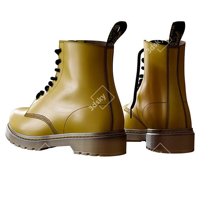 Classic Dr. Martens 1460 Boots 3D model image 5