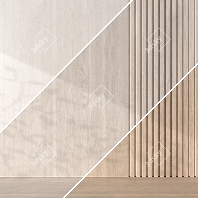 Seamless Oak Textures Pack 3D model image 2