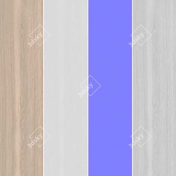 Seamless Oak Textures Pack 3D model image 6