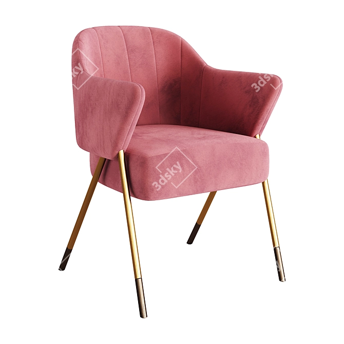 Modern Elegance: Jackie Chair Render 3D model image 1