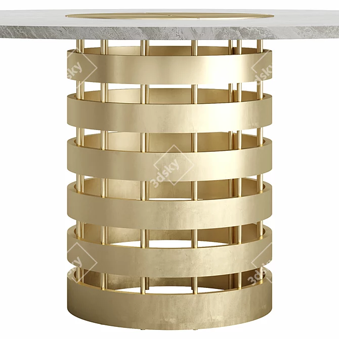 Sleek Rossato-Inspired Conrad Table 3D model image 2