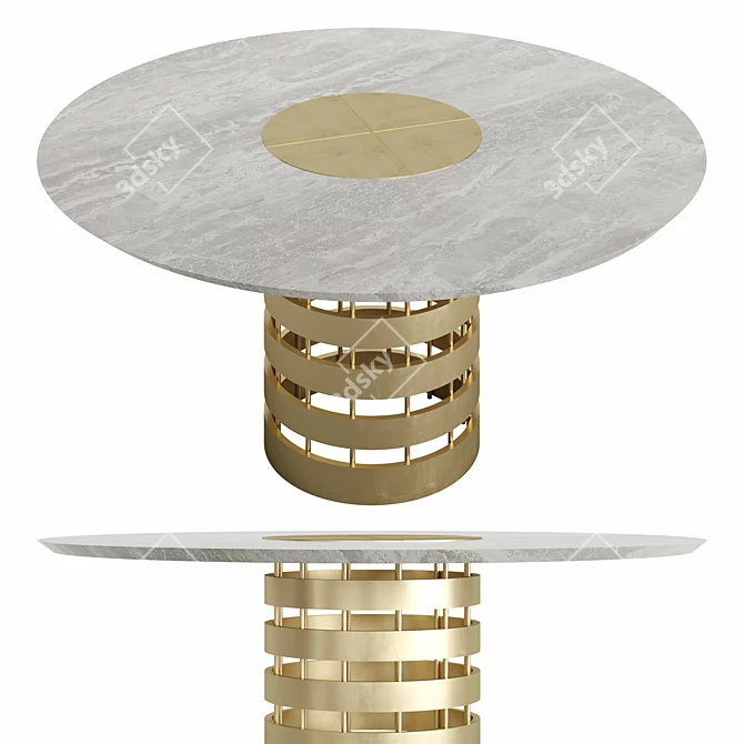 Sleek Rossato-Inspired Conrad Table 3D model image 3