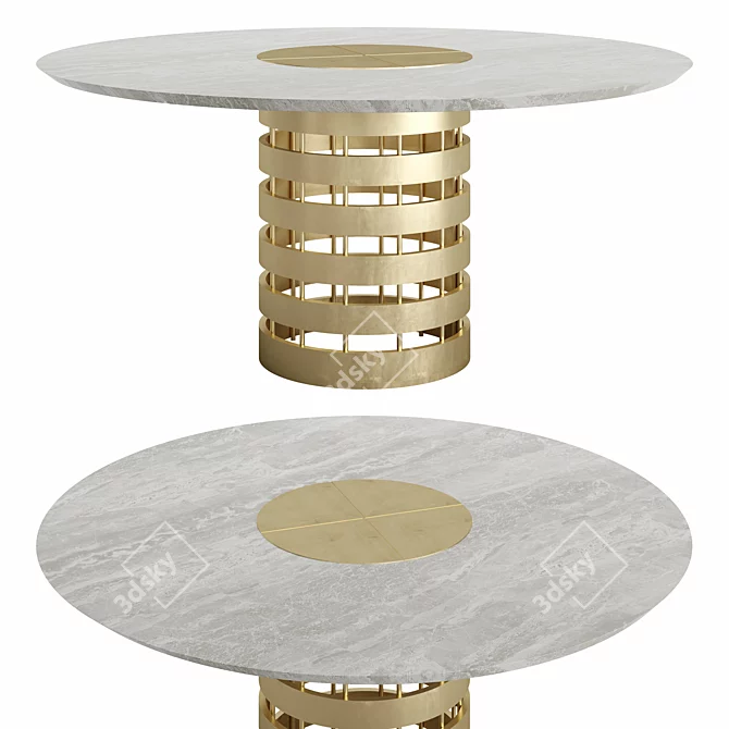 Sleek Rossato-Inspired Conrad Table 3D model image 7