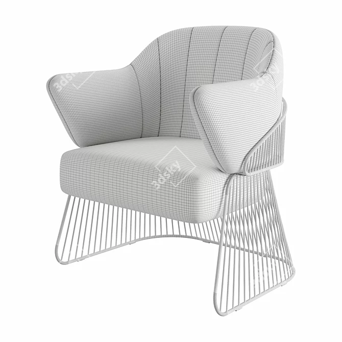 Elegant Jackie Armchair with Corona	Render 3D model image 5