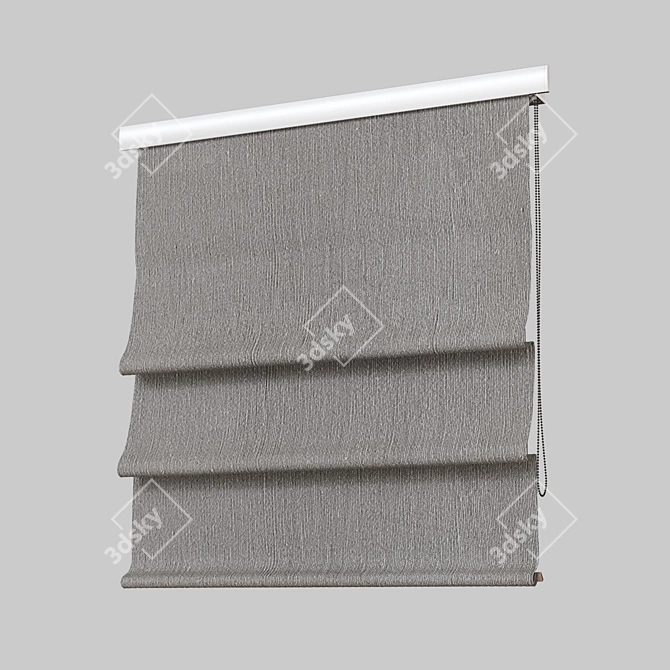 Roman Blinds Set - Adjustable 3D model image 4