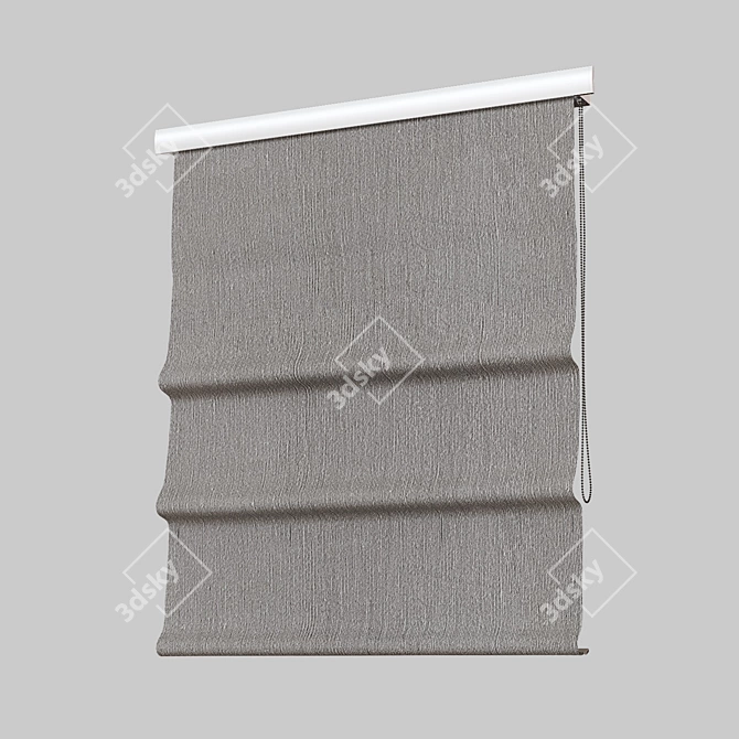 Roman Blinds Set - Adjustable 3D model image 5