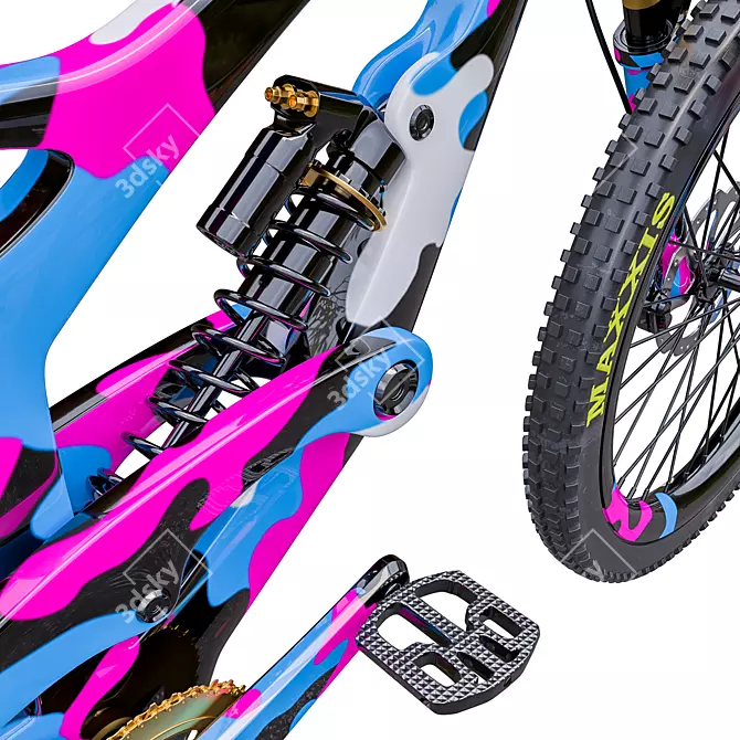 High-End Mountain Bike Model 3D model image 3