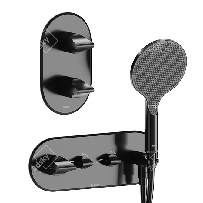 Bossini Apice Bathroom Fixture Set 3D model image 4