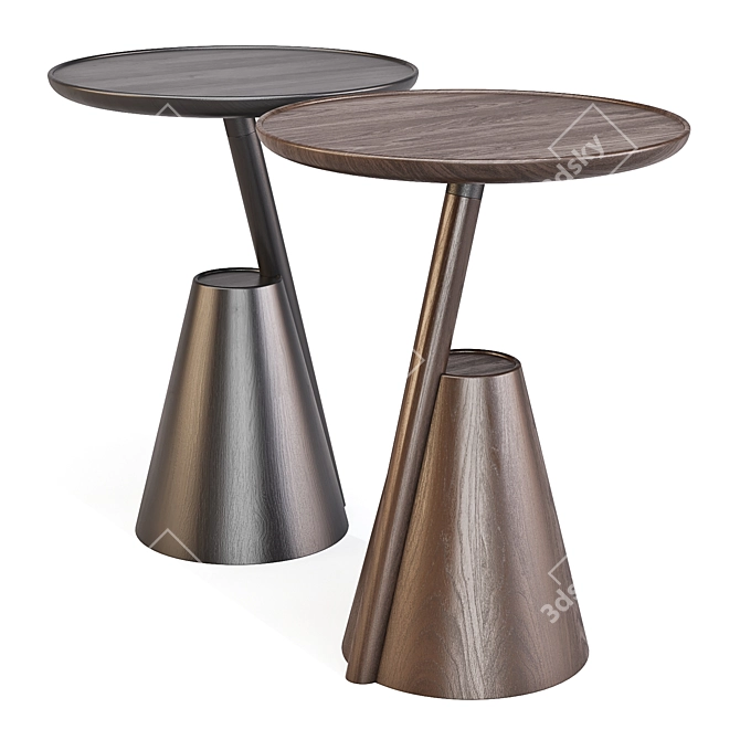 Wendelbo Mate: Geometric Elegance Side Table 3D model image 5