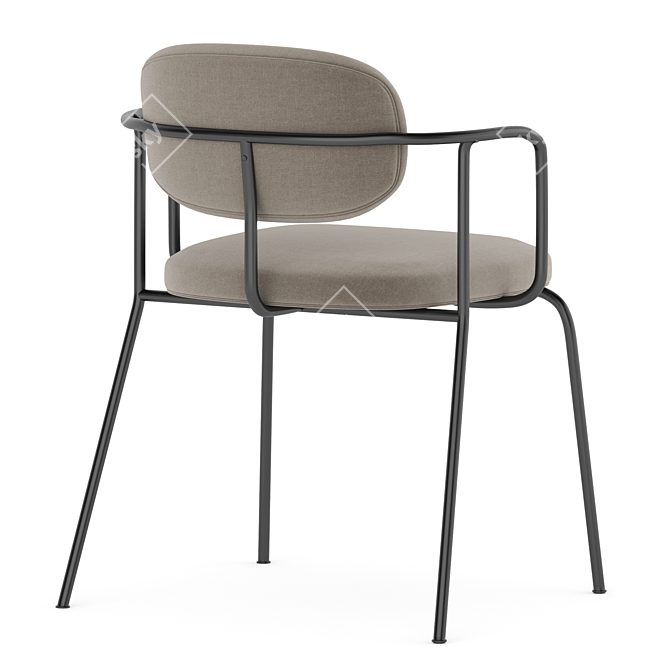 Modern Lunch Chair Frame Sero 3D model image 4