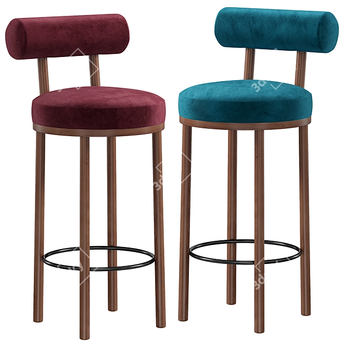 Moca 2015 Bar Chair Rendering 3D model image 2