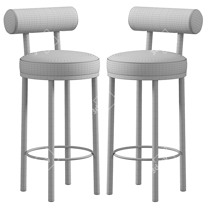 Moca 2015 Bar Chair Rendering 3D model image 3