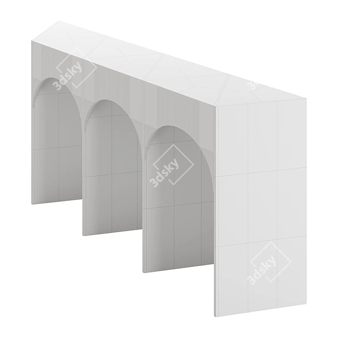 Elegant Lauren Console Design 3D model image 3