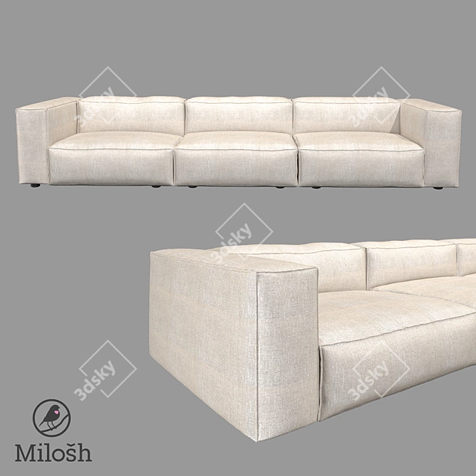 Modern High-Poly Milosh Sofa 3D model image 4