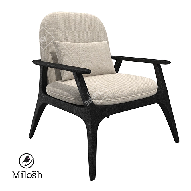Ergonomic DBS Office Chair 3D model image 1