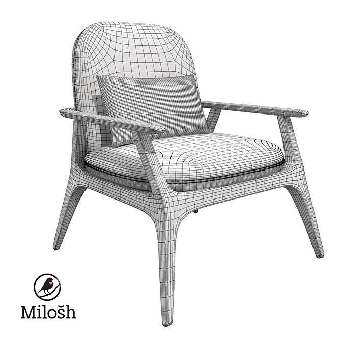 Ergonomic DBS Office Chair 3D model image 2