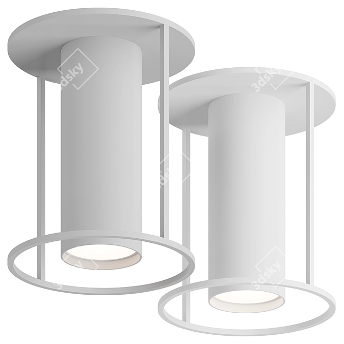 Minimalistic Chic Ceiling Fixture 3D model image 1