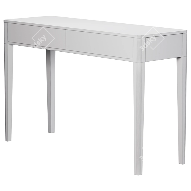 Ellipse Fjord Console with Drawers 3D model image 4