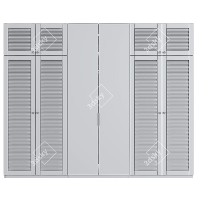 Editable Wardrobe 3D Model 2016 3D model image 3