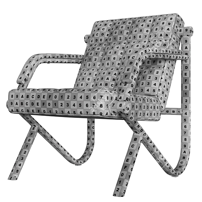 Stilio Eco-Leather Office Armchair 3D model image 7