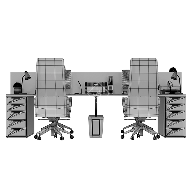 IKEA Office Suite - Workstation 10 3D model image 7