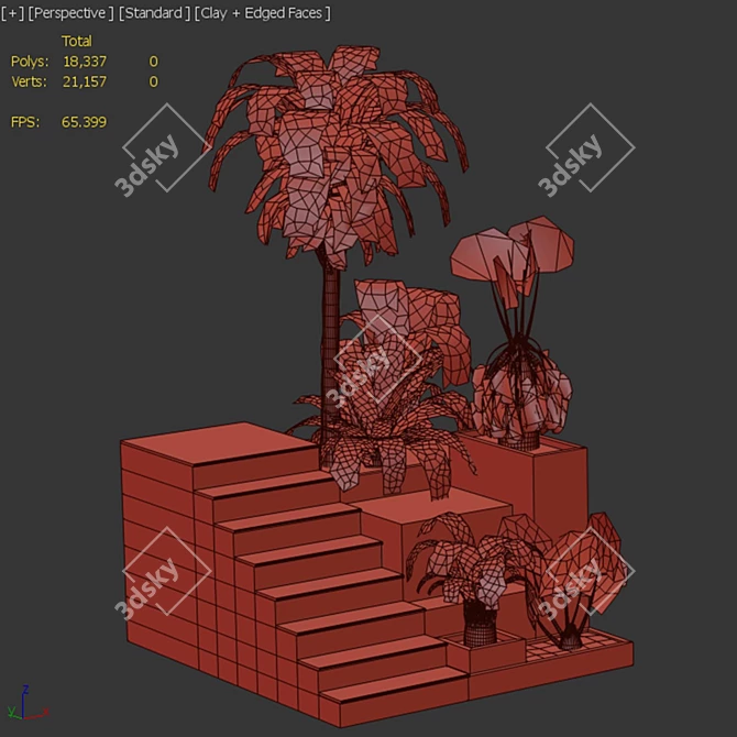 Arc Outdoor Set 3D Models 3D model image 3